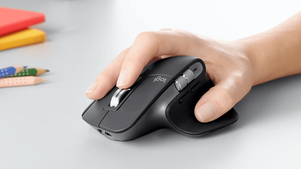 עכבר ארגונומי אלחוטי לוגיטק Logitech 910-005710 Advanced Wireless Ergonomic Mouse MX MASTER 3
