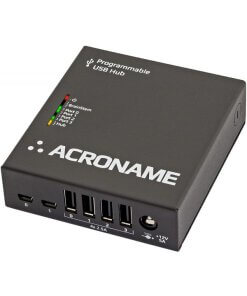 רכזת USB 2.0 תעשייתית חכמה עם 4 יציאות הניתנים לתכנות Acroname S77-USBHUB-2X4 (1)