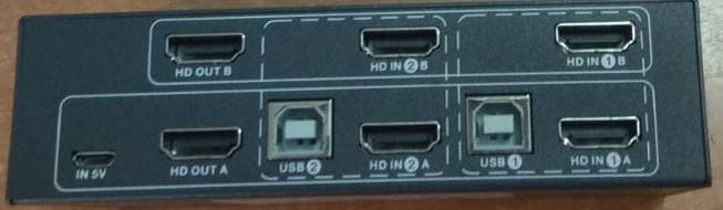 קופסת מיתוג 2 מסכים TopX | KVM1702 | 2xHDMI USB KVM