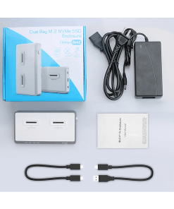 משכפל דיסקים NVMe חיבור USB-C מהירות העתקה עד Rocketek ME922 1.2GBs