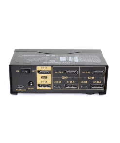 קופסאות מיתוג 2 מסכים DP 4K גולד-טאץ' Gold Touch KVM-DP-2-2 2 Port DP KVM Switch