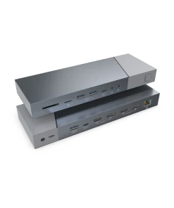 תחנת עגינה 1-9 חיבור USB-C תומך רזולוציה עד 10Gbps 5K העברת נתונים מהירה ROCKETEK DS932