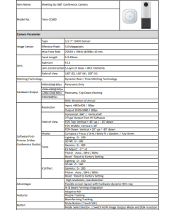 מצלמת רשת לחדרי ישיבות TENVEO Tevo-CC600 4K Conference Camera With Microphone 360° View