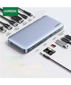 תחנת עגינה יוגרין UGREEN | 80547 | Thunderbolt 3 Docking 8K