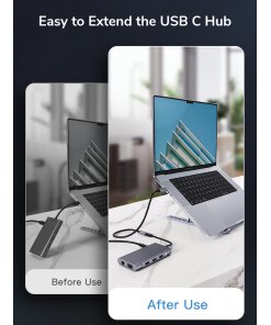 כבל מאריך CableTime CU21H 10Gbps PD 100W USB3.1 Gen 2 USB-C Male To USB-C Female Extension