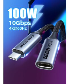 כבל מאריך CableTime CU21H 10Gbps PD 100W USB3.1 Gen 2 USB-C Male To USB-C Female Extension
