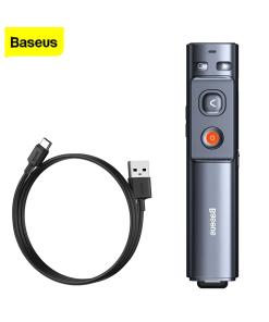 שלט מצגות כולל לייזר עד 200 מטר בצבע ירוק Baseus WKCD010013 Green Dot Wireless Presenter (1)