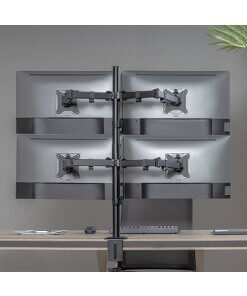 זרוע צג שולחנית ל 4 מסכים דו-מפרקית גודל מסך 17-32 אינץ' LUMI LDT66-C048