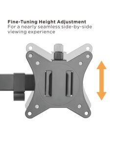 זרוע צג שולחנית ל 4 מסכים דו-מפרקית גודל מסך 17-32 אינץ' LUMI LDT66-C048