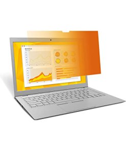 מגן נגד השתקפות למחשב נייד 3M™ | GF156W9B | COMPLY™ Flip Flip 15.6' | Gold Privacy