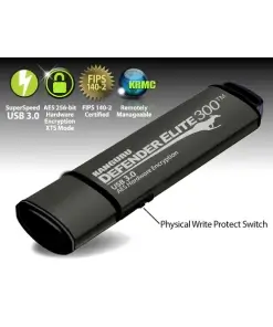 כונן מוצפן רמה 3 חיבור מוסמך Kanguru | KDFE300-16G | Defender Elite300™ | USB 3.0