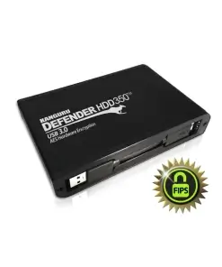 כונן קשיח מוצפן חיבור מוסמך Kanguru | KDH3B-350F-1T | 350 HDD/SSD | USB | AES Hardware Encrypted Drive