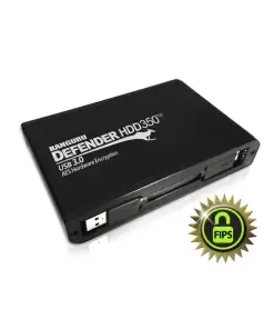 כונן קשיח מוצפן חיבור מוסמך Kanguru | KDH3B-350F-2T | 350 HDD/SSD | USB | AES Hardware Encrypted Drive