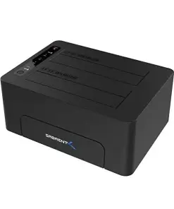תחנת עגינה לכונן קשיח USB 3.0 ל-SATA Dual Bay עבור HDD, SSD גודל 2.5/3.5 SABRENT | EC-DSK2