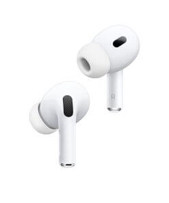 אוזניות AirPods Pro דור 2 כולל מיקרופון מובנה ומגע Apple MQD83ZMA AirPods