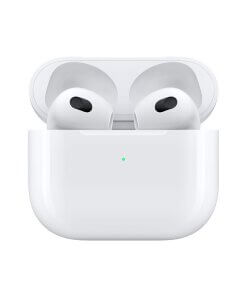 אוזניות AirPods דור 3 כולל מיקרופון מובנה Apple MME73ZMA AirPods