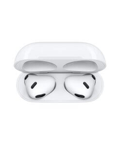 אוזניות AirPods דור 3 כולל מיקרופון מובנה Apple MME73ZMA AirPods