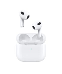 אוזניות AirPods דור 3 כולל מיקרופון מובנה Apple MME73ZMA AirPods