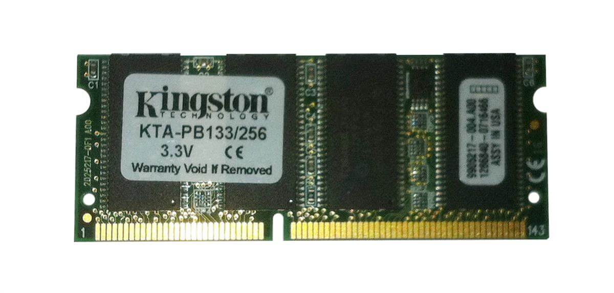 זיכרון כולל 256MB PC133 133MHz non-ECC Unbuffered CL3 בצבע ירוק HyperX ...