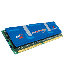 זיכרון RAM כולל 1GB HyperX PC2-6000 DDR2 בצבע כחול HyperX KHX6000D2K21G