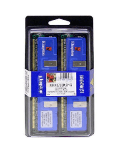 זיכרון RAM כולל 1GB HyperX PC3700 DDR בצבע כחול HyperX KHX3700K21G