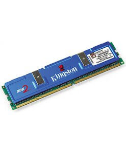 זיכרון RAM כולל 256MB HyperX PC5400 DDR בצבע כחול HyperX KHX5400D2256