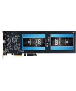 כרטיס הרחבה 2.5 אינץ' Fusion Dual 2.5" SSD RAID PCIe Card שחור SONNET | 732311012914