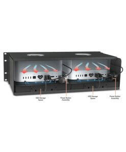 מארז RackMac Studio Pro 3U Rackmount עבור Mac Studio שחור SONNET | 732311013591