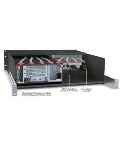 מארז ל-xMac Studio Pro 3U Rackmount עבור Mac Studio שחור SONNET 732311013584