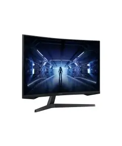 מסך מחשב 31.5 גיימינג קעור בעל קצב רענון של 144Hz שחור SAMSUNG C32G55TQBR Odyssey G5