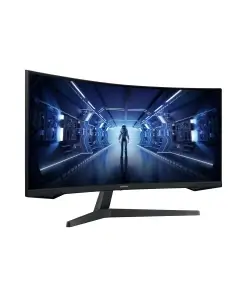 מסך מחשב 34 גיימינג קעור בעל קצב רענון של 165Hz שחור SAMSUNG C34G55TWWP Odyssey G5