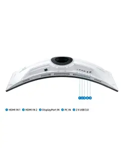 מסך מחשב 48.7 גיימינג קעור QLED לבן קצב רענון 240Hz שחור SAMSUNG S49AG950NM Odyssey G9