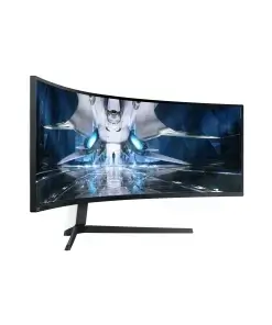 מסך מחשב 48.7 גיימינג קעור QLED לבן קצב רענון 240Hz שחור SAMSUNG S49AG950NM Odyssey G9