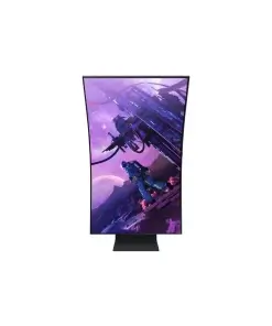 מסך מחשב 55 גיימינג קעור QLED לבן קצב רענון 165Hz שחור SAMSUNG S55BG970NM Odyssey