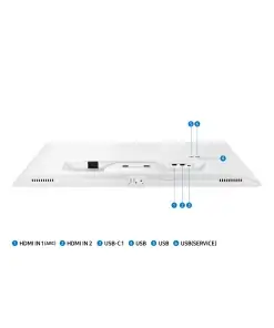 מסך מחשב חכם 31.5 שטוח ברזולוציה של 4K UHD ופנל IPS לבן SAMSUNG S32BM701UM Odyssey