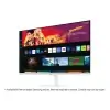 מסך מחשב חכם 31.5 שטוח ברזולוציה של 4K UHD ופנל IPS לבן SAMSUNG S32BM701UM Odyssey