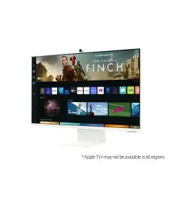 מסך מחשב חכם 31.5 שטוח ברזולוציה של 4K UHD ופנל VA לבן SAMSUNG S32BM801UM Odyssey