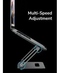 מעמד למחשב נייד מתכוונן מתקפל ארגונומי בצבע אפור LANCOM CT-LS04-AG