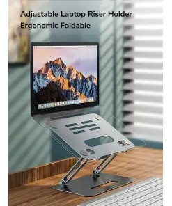 מעמד למחשב נייד מתכוונן מתקפל ארגונומי בצבע אפור LANCOM CT-LS04-AG