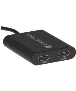 מתאם HDMI מסוג DisplayLink USB Type-A לכפול עבור מחשבי M1 ו-M2 שחור SONNET 732311013232