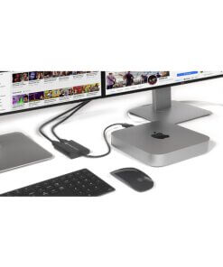 מתאם HDMI מסוג DisplayLink USB Type-A לכפול עבור מחשבי M1 ו-M2 שחור SONNET 732311013232