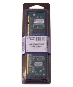 זיכרון כולל 128MB PC133 133MHz non-ECC בצבע ירוק HyperX KVR133X64C2128