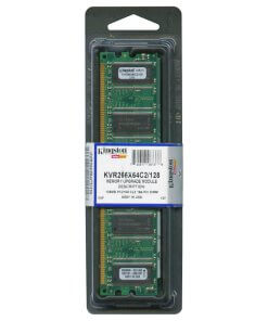 זיכרון כולל 128MB PC2100 DDR-266MHz non-ECC בצבע ירוק HyperX KVR266X64C2128