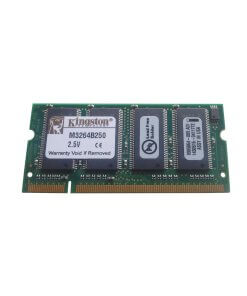 זיכרון כולל 256MB PC2100 DDR-266MHz non-ECC בצבע ירוק HyperX M3264B250