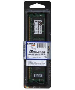 זיכרון כולל 512MB PC2100 DDR-266MHz non-ECC בצבע ירוק HyperX KVR266X64C25512