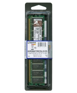 זיכרון כולל 512MB PC2100 DDR-266MHz בצבע ירוק HyperX KVR266X72RC25L512D