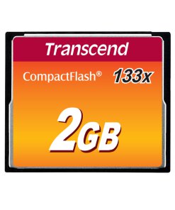 כרטיס זיכרון Transcend 2GB CF x133 כולל קוד מובנה לזיהוי ותיקון שגיאות העברה HyperX CF2GB