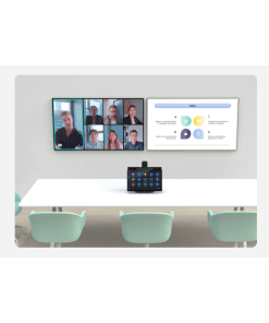 מצלמה לחדרי ישיבות עם מסכי מגע כפולים AI שחור Kandao | WL0308 | Meeting | 4K | 360 | 30MP SuperHDR