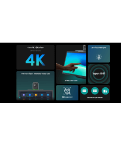 מצלמה לחדרי ישיבות עם מסכי מגע כפולים AI שחור Kandao WL0308 Meeting 4K 360 30MP SuperHDR