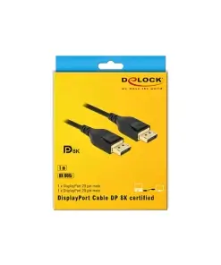 חיבור מסך DisplayPort זכר/זכר DELOCK | 85658 | 8K | 60hertz